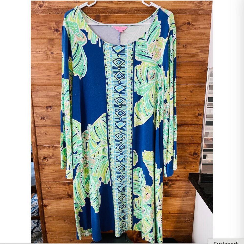 Ophelia Dress‎ in Iris Blue Lilly Pulitzer Size XL